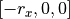 [-r_x, 0, 0]