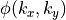 \phi(k_x, k_y)